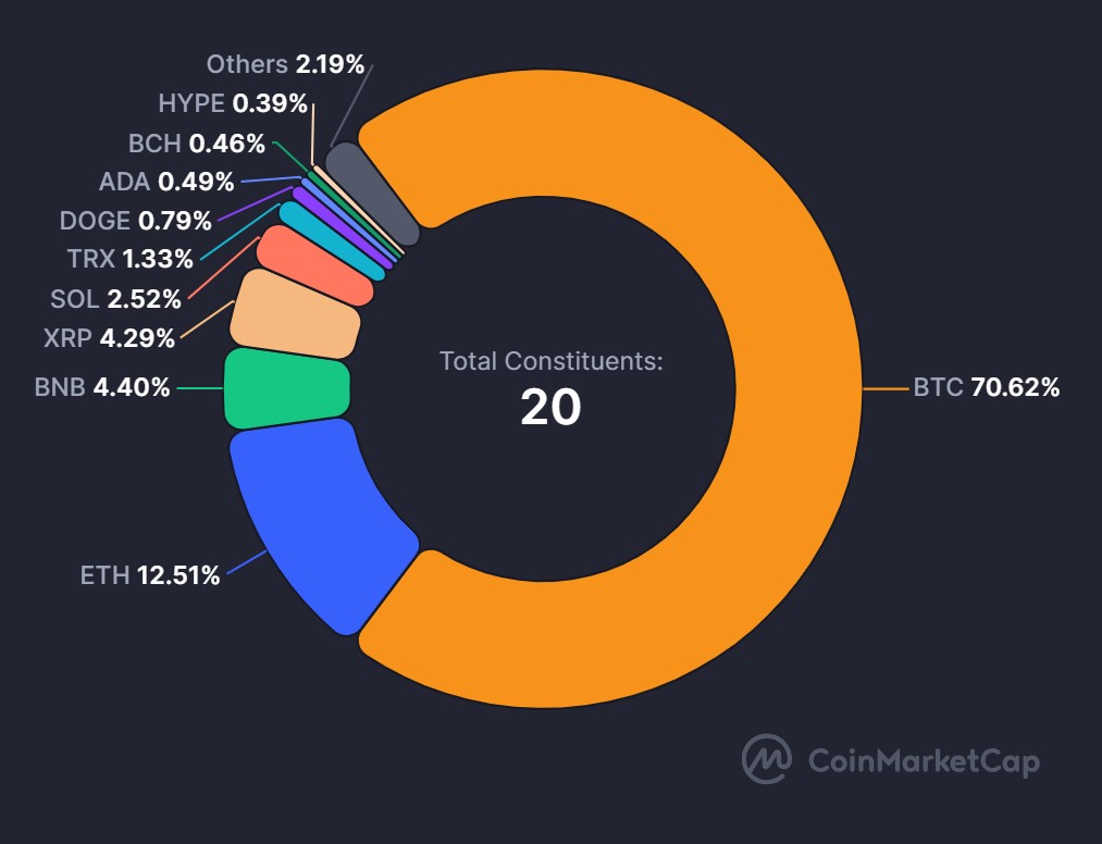CMC20 on CoinMarketCap by Reserve Protocol
